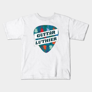 Guitar Luthier Guitar Pick Kids T-Shirt